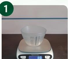Siapkan shaker dan timbangan digital